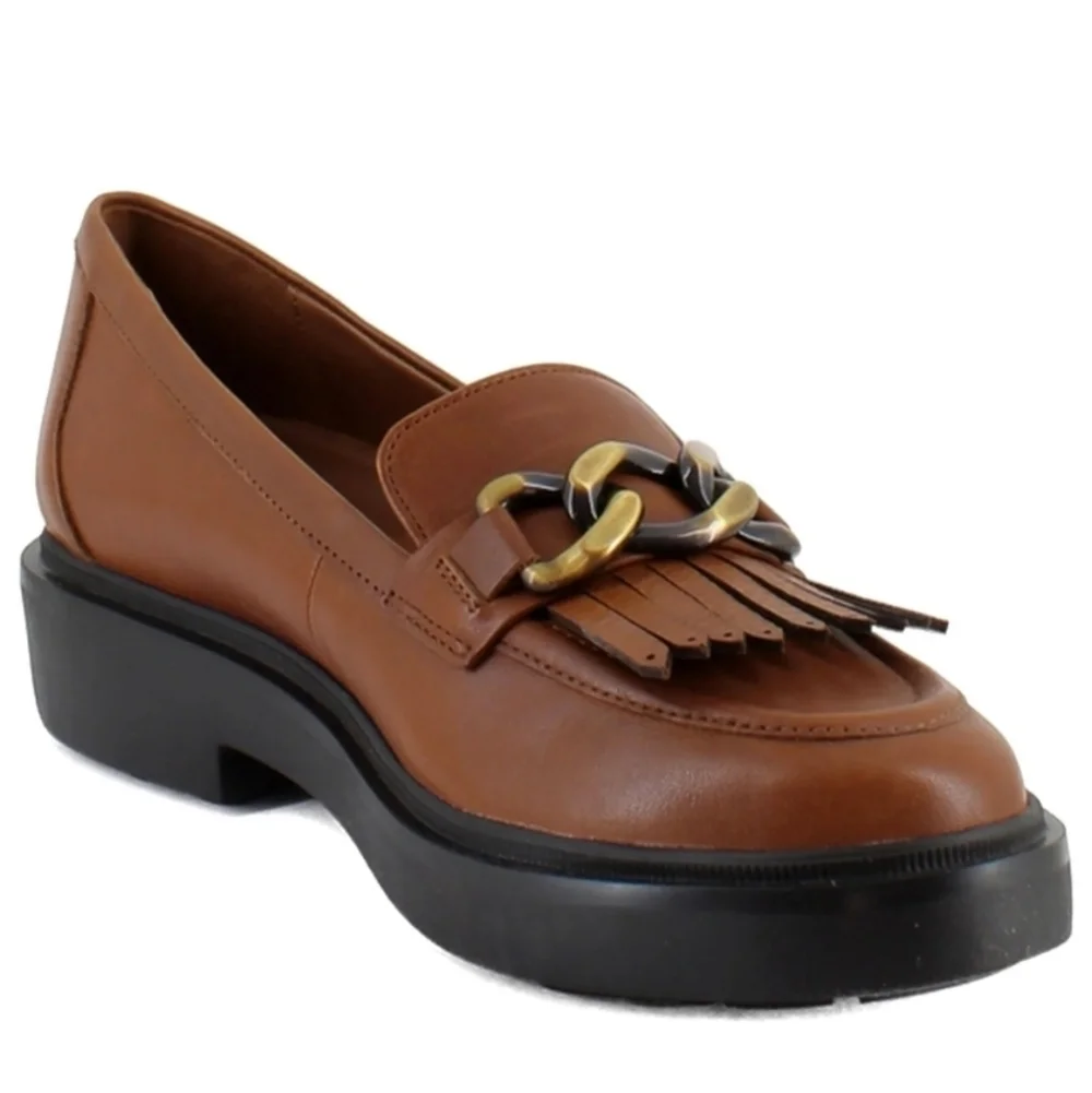 Naturalizer Paris women's loafer cider spice Brown leather Size 7.5M